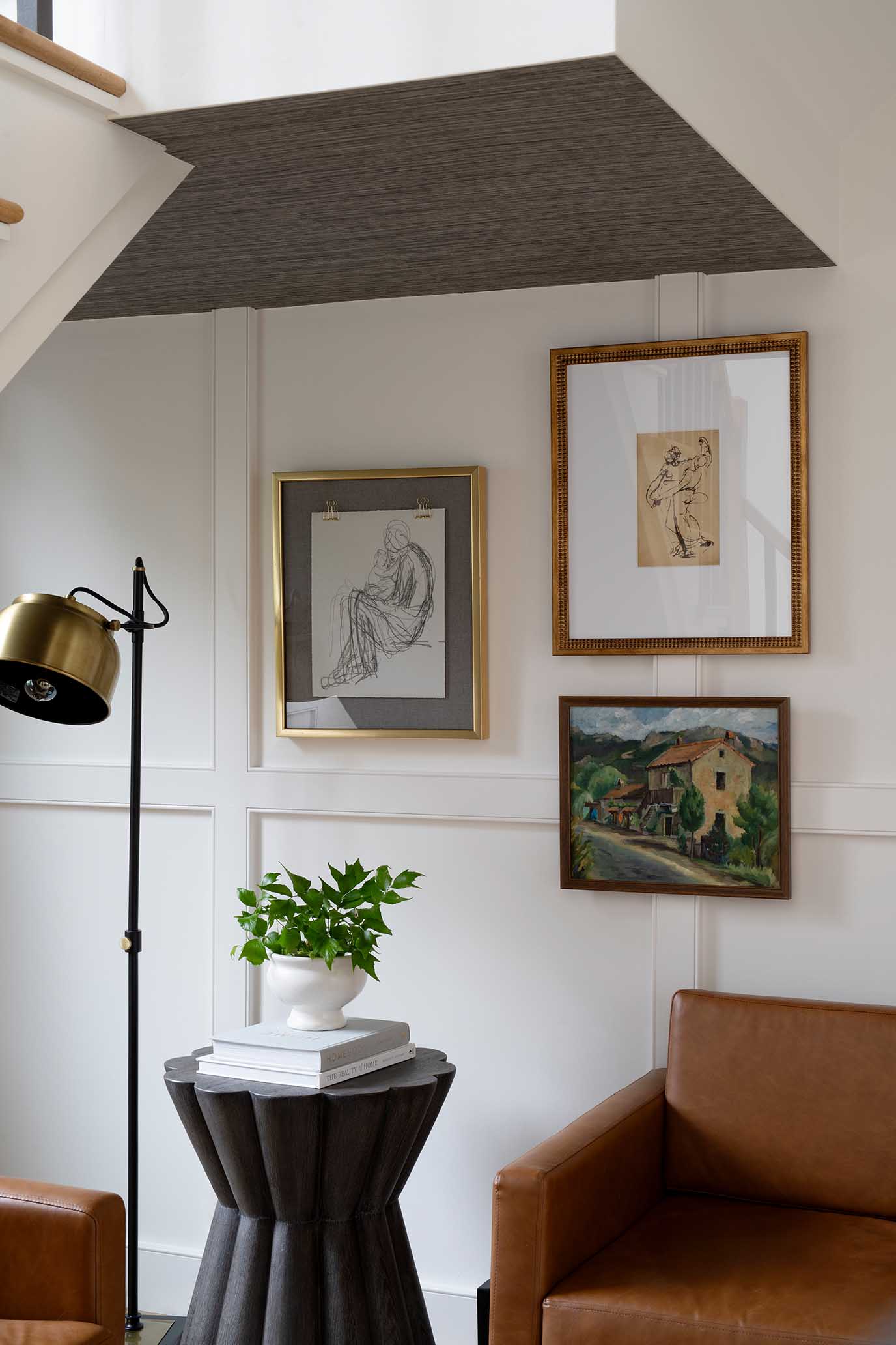 A thoughtfully designed interior nook that balances contemporary comfort with the timeless soul of New England architecture.